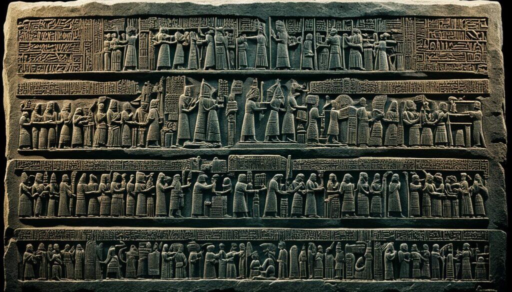 Hammurabi's Code inscriptions