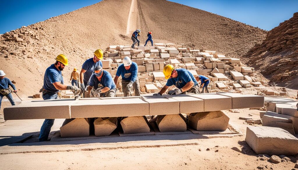 pyramid construction